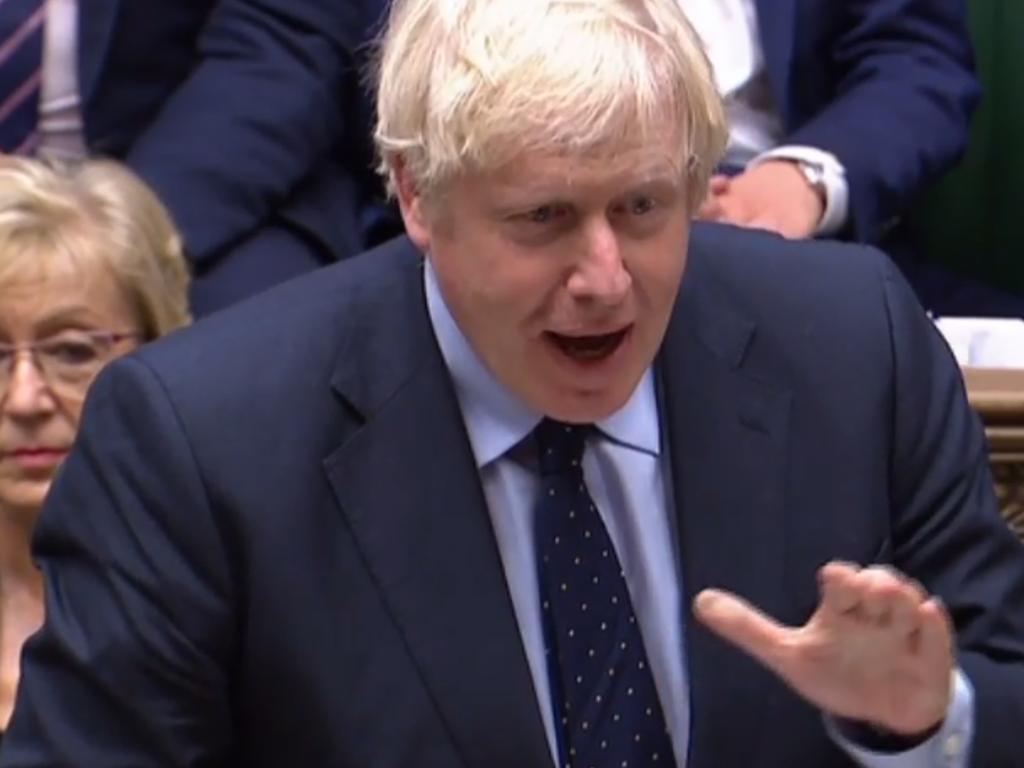 Britain’s Prime Minister Boris Johnson has been dealt a major blow by the defection of one MP. Picture: AFPSource.