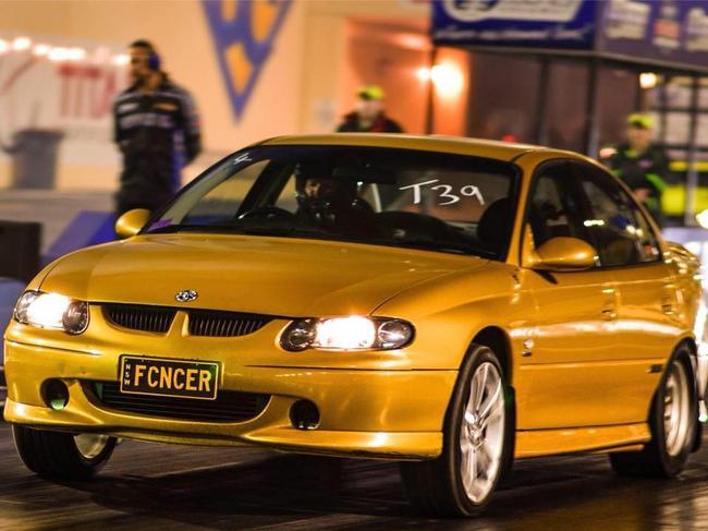 The golden Commodore that the man and his friend had been converting into a race car. Picture: Jet Six Images, Facebook.