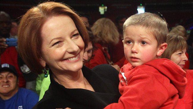 Gillard at NDIS rally