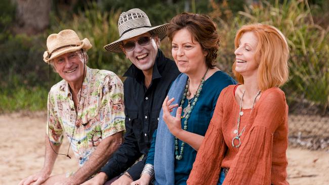 Greta Scacchi, Bryan Brown, Richard E Grant and Heather Mitchell star in Palm Beach. Picture: Supplied