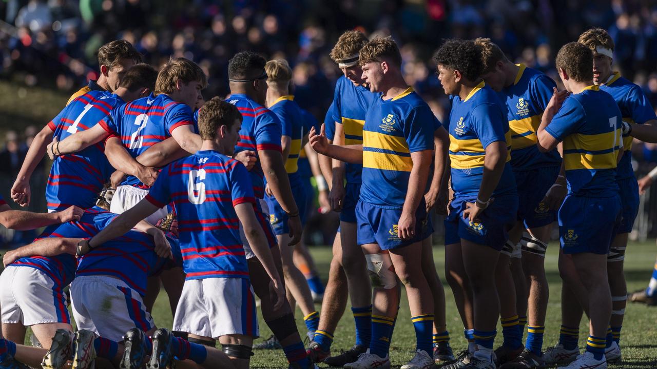 Grammar’s pack was on song during their cup clash. Picture: Kevin Farmer.