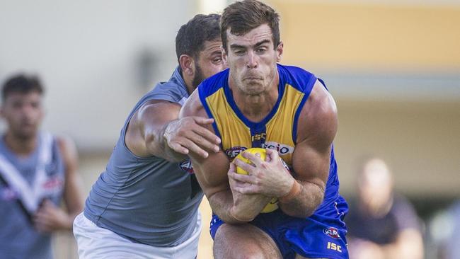 Scott Lycett worked hard in the ruck on Sunday. Picture: AAP Images