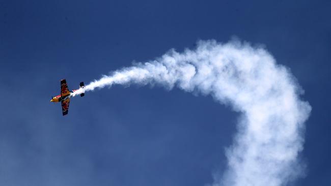 Air Race world champion Matt Hall at day three of the Pacific Airshow, 20 August 2023. Picture: Richard Gosling