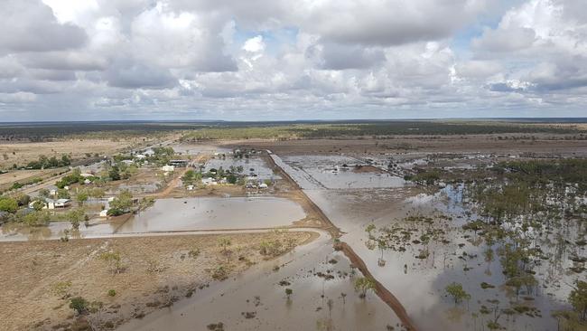 Prairie from the air on Australia Day morning.