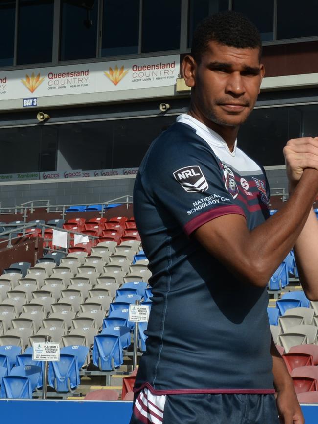 Mackay State High School halfback Henri Stocks.