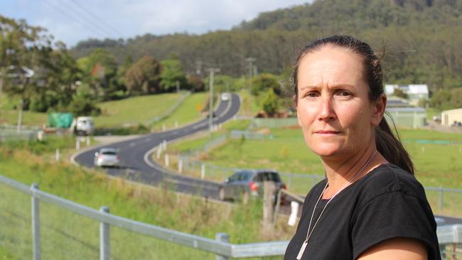 There have been at least six crashes outside Tamara Haldon's property since September last year and she is calling for a change to the speed limit. Photo: Tim Jarrett