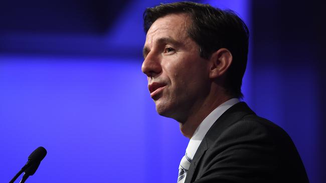 Education Minister Simon Birmingham has remained quiet on higher education plans. Picture: AAP/Dan Himbrechts