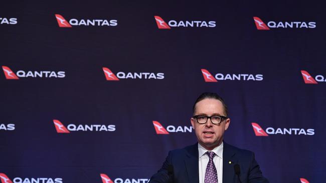 Qantas profit slipped but investors focussed on its $400m buyback in Thursday’s trade. Picture: AAP Image/Dean Lewins.