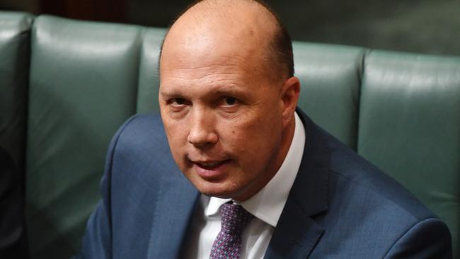 Minister for Home Affairs Peter Dutton defended his Liberal colleague. Picture: AAP