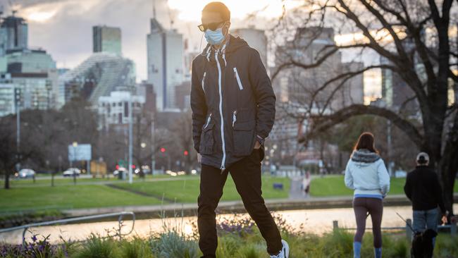 Masks will be seen for some time in Melbourne. Picture: Jason Edwards