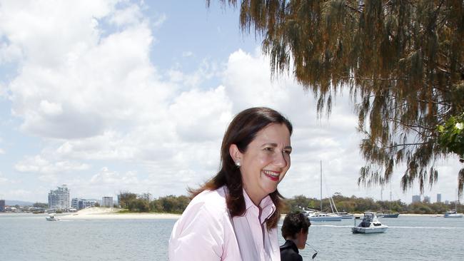 Queensland Premier Annastacia Palaszczuk on the Gold Coast. Picture: Tertius Pickard.