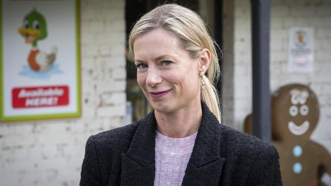 Tasmanian Labor leader Rebecca White at Richmond. Picture: Chris Kidd