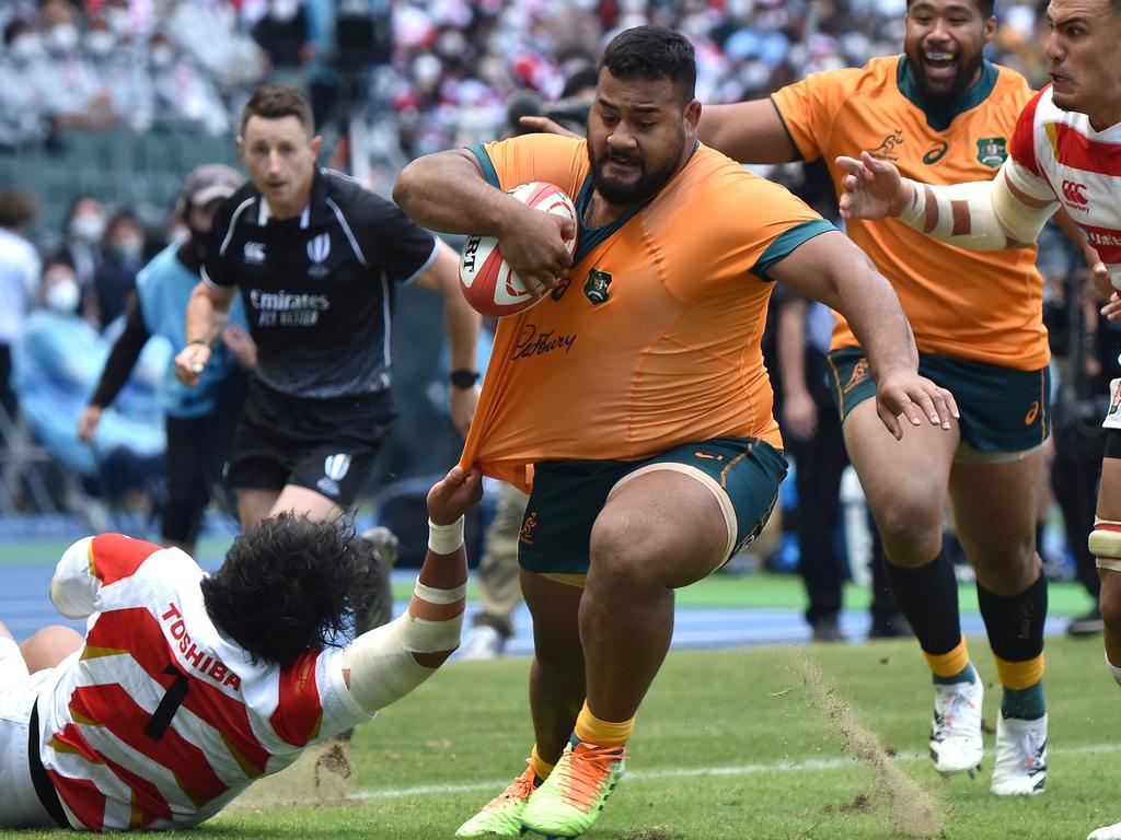 Taniela Tupou is a big inclusion for the Wallabies. Picture: Kenta Harada/Getty Images