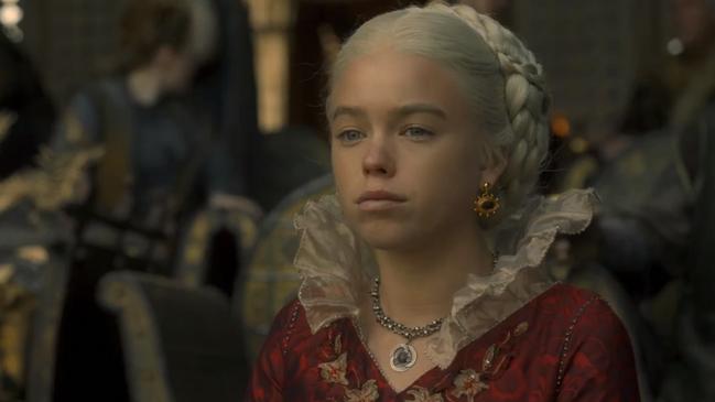 Milly Alcock in House of the Dragon. Picture: HBO