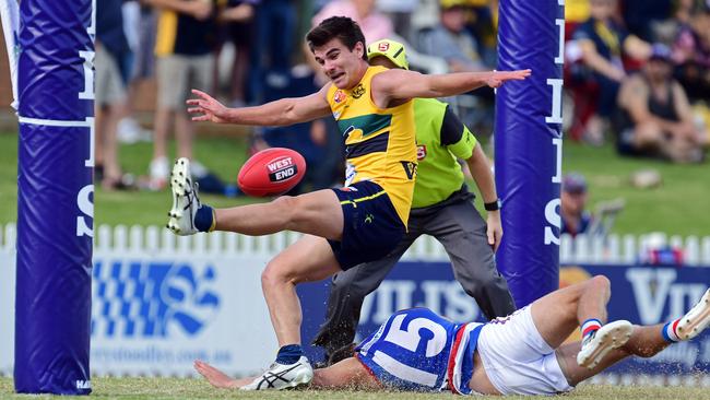 Small forward Jake Johansen at his lively best against Centrals. Picture: Tom Huntley