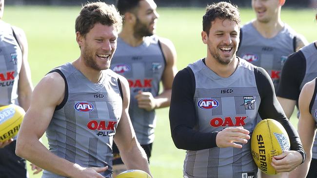 What will 2018 bring Brad Ebert and Travis Boak? Picture Sarah Reed