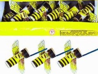 A spinning bee firework, similar to the type Mr Bowden inserted