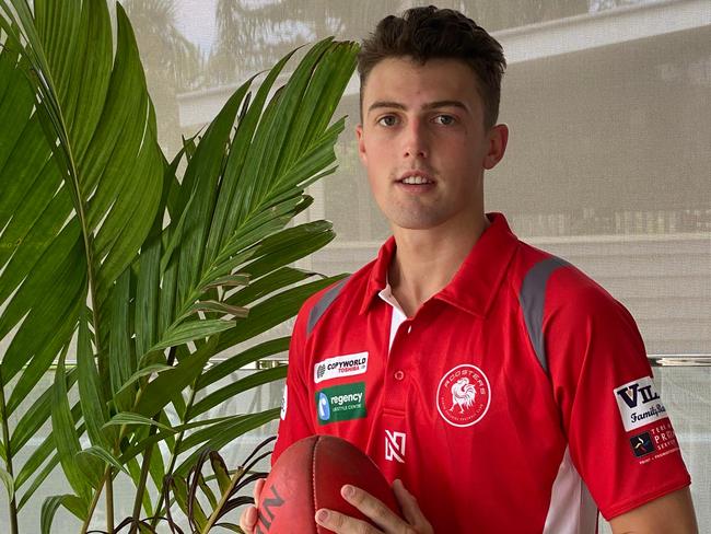 19-year-old forward Will Tasker has returned to SA from Brisbane and joined North Adelaide. Picture: Supplied