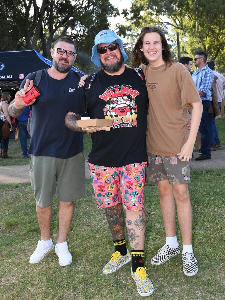 Blake Martin, Ryan Martin, Marley Martin. Meatstock Festival at the Toowoomba showgrounds. April 2022