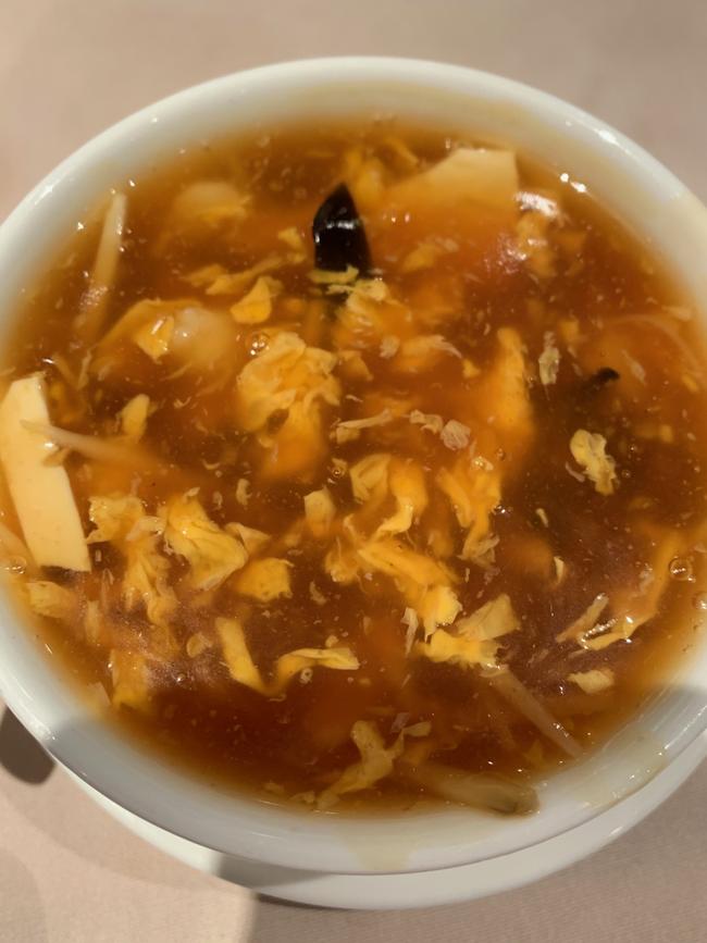 The hot and sour soup.