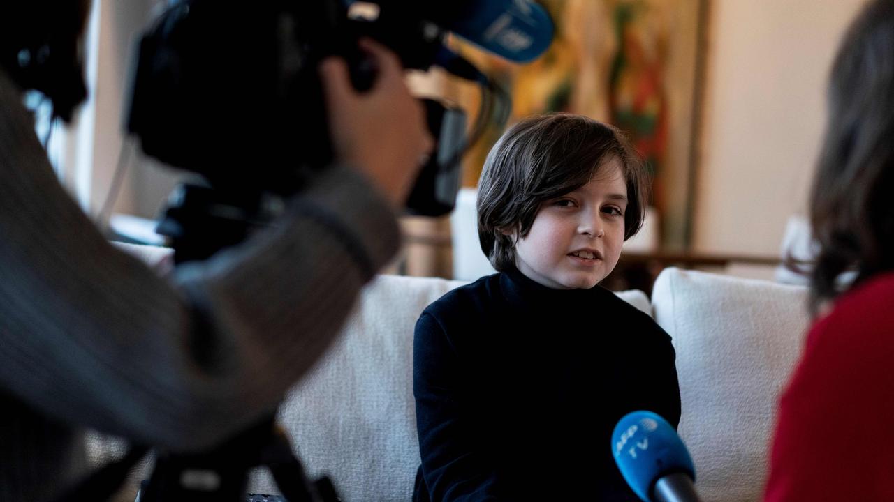 Belgian student Laurent Simons has graduated from the University at Antwerp aged 11. He is pictured here at home in Amsterdam in 2019, after originally being accepted to Eindhoven University of Technology at the age of nine. Picture: Kenzo Tribouillard/AFP.
