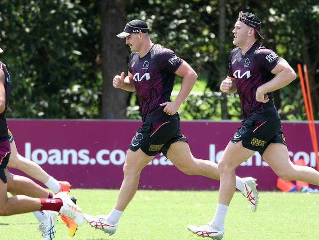 Fletcher Baker, Brisbane Broncos training, Red Hill. Picture: Liam Kidston