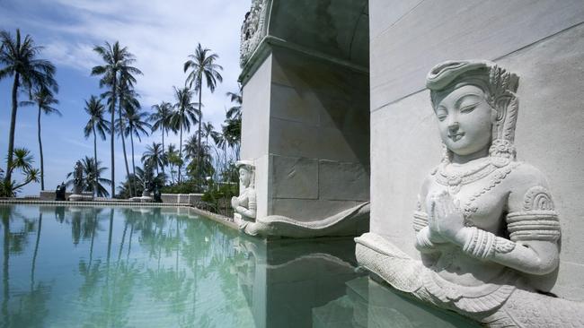 Pool at Kamalaya wellness resort on Koh Samui, Thailand.