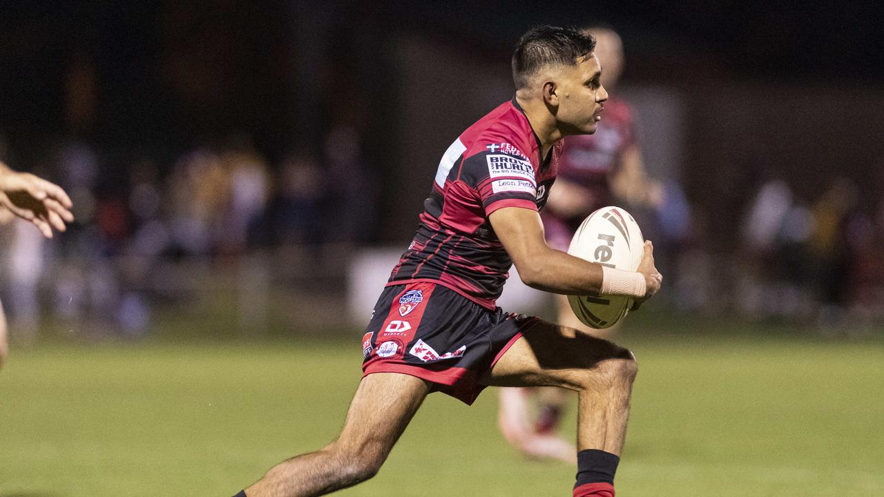 Alex Hinch of Valleys against Gatton in TRL Hutchinson Builders A-grade grand final rugby league at Toowoomba Sports Ground, Saturday, September 14, 2024. Picture: Kevin Farmer