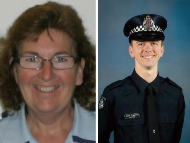 Pusey admitted filming Leading Senior Constable Lynette Taylor and Constable Joshua Prestney after the crash. Pictures: Supplied