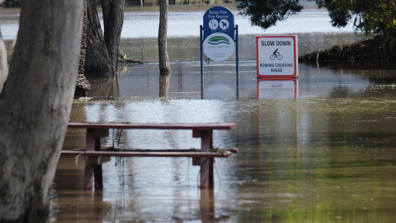 Flooding clean up around the Barwon River earlier this week. Picture: Mark Wilson