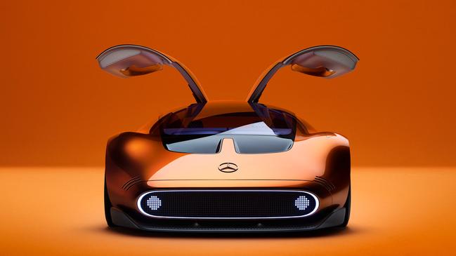 A Mercedes Vision One-Eleven car with its gull-wing doors open. Picture: Supplied