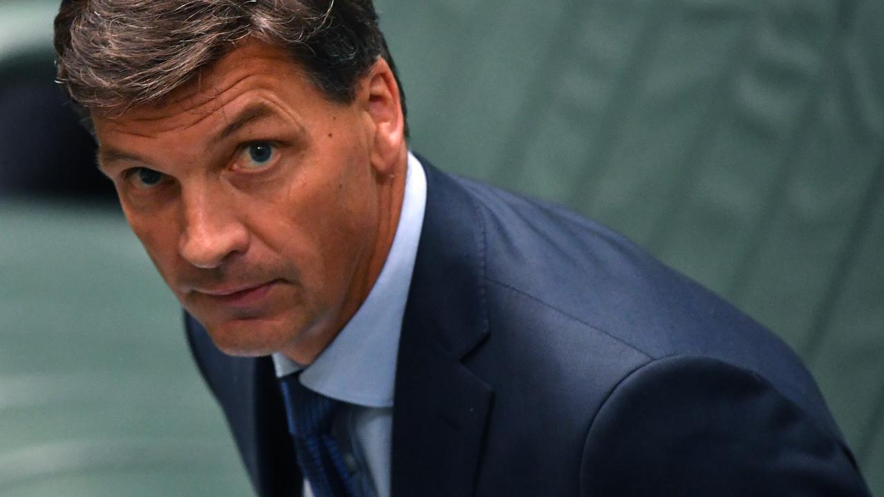 Minister for Energy and Emissions Reduction Angus Taylor during Question Time. Picture: AAP/Mick Tsikas