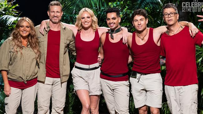 The I'm A Celeb top six, L-R: Brooke, Nathan, Emily, David, Joey and Dylan.