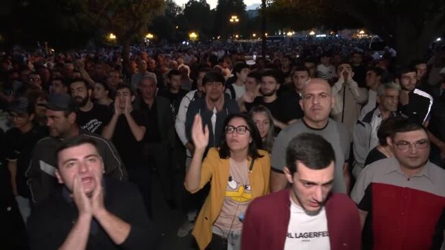 Armenians protest after Nagorno-Karabakh ceasefire | news.com.au ...