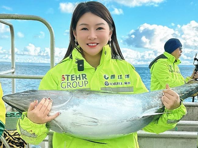 TikTok tuna .  Ms Qin Weiqin, founder and chairwoman of Jorjel in Port Lincoln. Picture: Supplied