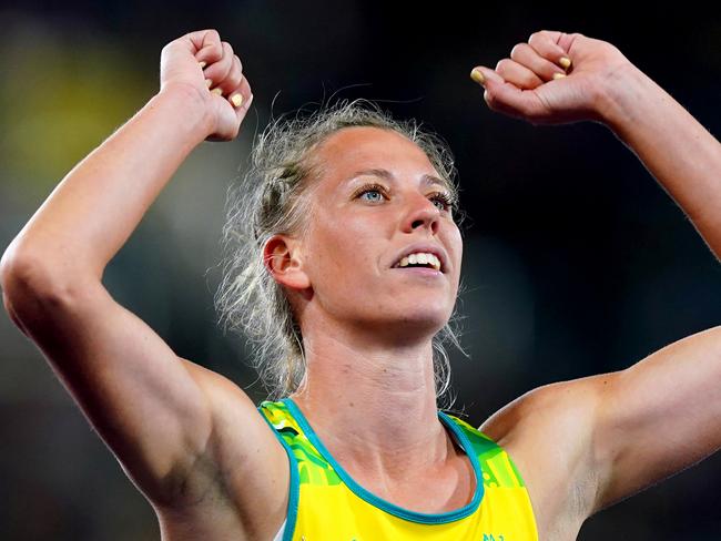 Australia's Taneille Crase after competing in Heat 1 of the Women's Heptathlon 200m at Alexander Stadium on day five of the 2022 Commonwealth Games in Birmingham. Picture date: Tuesday August 2, 2022. (Photo by Mike Egerton/PA Images via Getty Images)