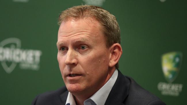 New Cricket Australia CEO Kevin Roberts will knock down the walls of predecessor James Sutherland’s office. Picture: Getty Images