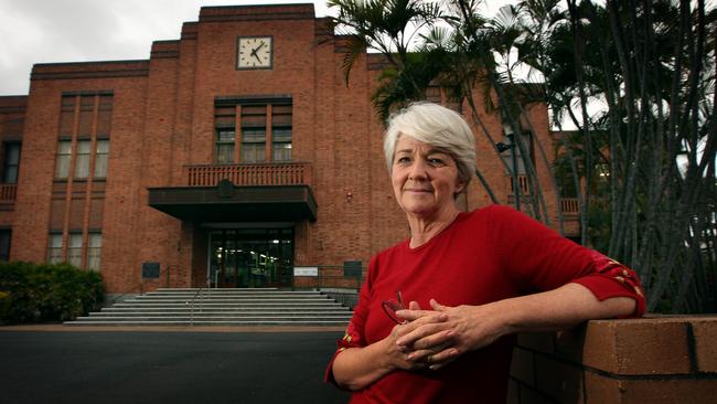 Former Rockhampton Regional Mayor Margaret Strelow outside the Council Chambers in 2012.