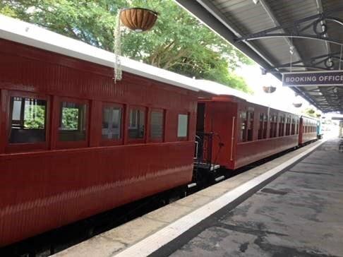 Restored Rattler carriages. Picture: Rattler Railway Company