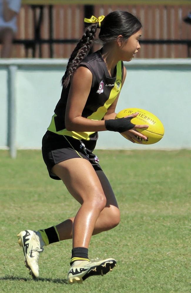 Hermit Park Tigers junior Aussie rules star Rachel Dizon. Picture: John Zohn.
