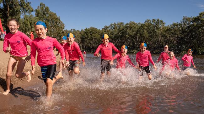 The state’s first “outback lifesavers”. Picture: Simon Dallinger