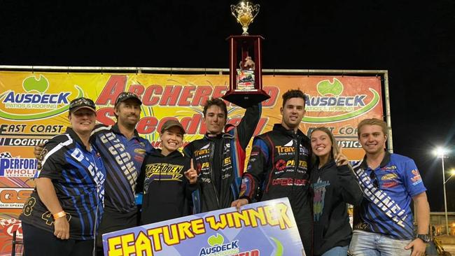 Casey O'Connell and his speedway team