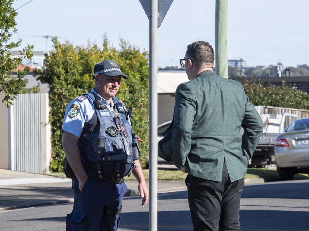 Police at the scene. Picture:NewsWire/ Monique Harmer