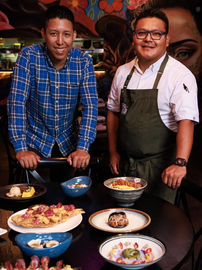 Peruvian Luis Guzman and Hector Chung, at their new venue, Folklor. Picture: Justin Lloyd.