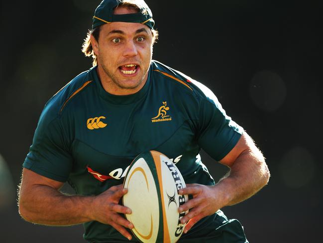 Wallabies player Phil Waugh during Australia team training at Leichhardt Oval in Sydney.