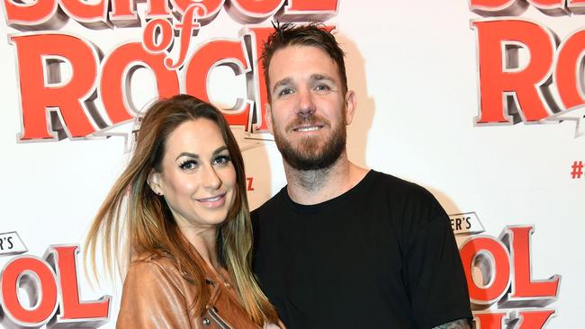 Dane Swan and Taylor Wilson at the School Of Rock premiere Pic: Jim Lee