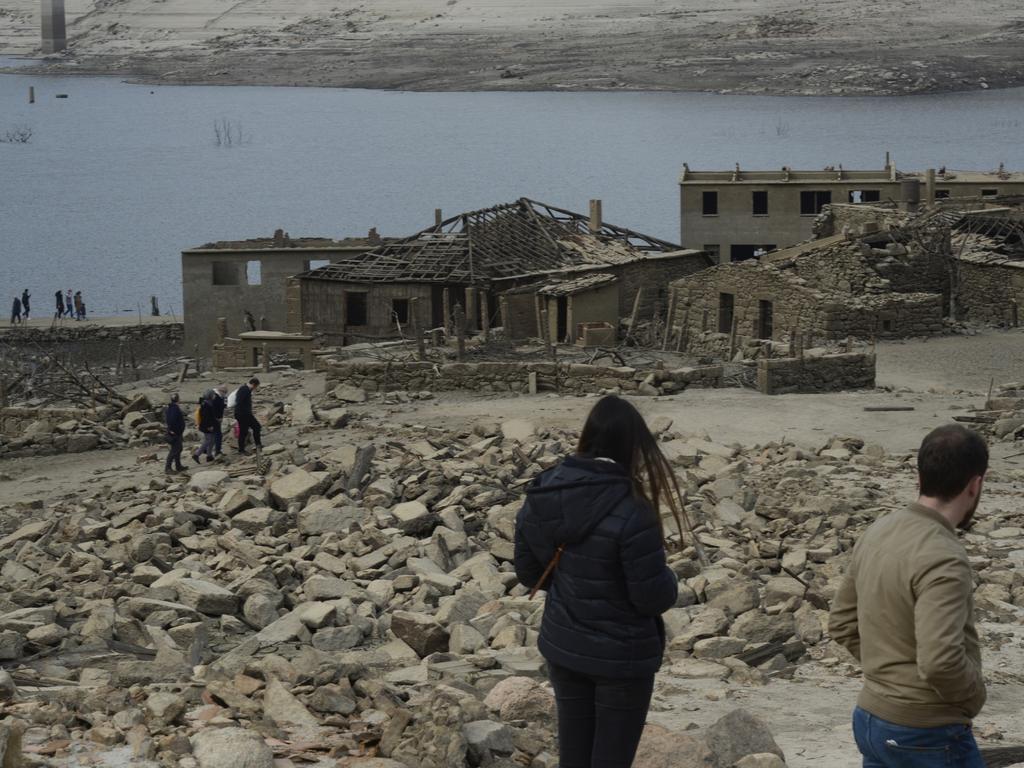 Tourists wandering through the ruins. Picture: Rosa Veiga/Europa Press via Getty Images