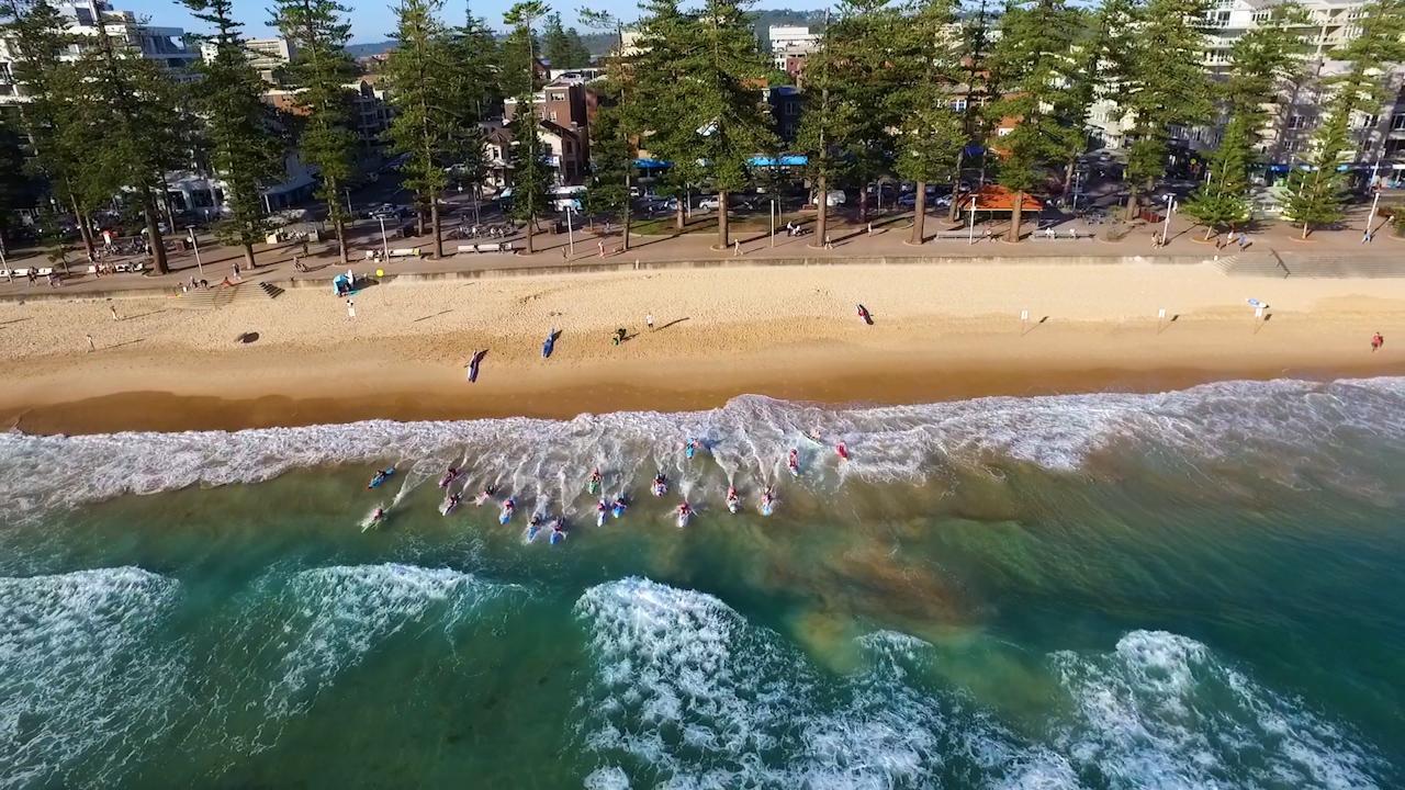 Sydney beaches from the sky