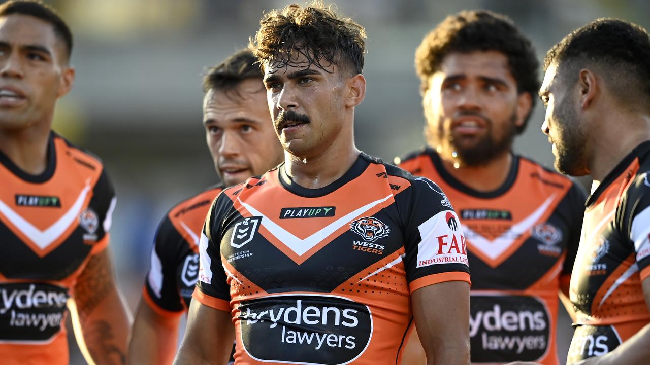 Wests Tigers fullback Daine Laurie. NRL Imagery