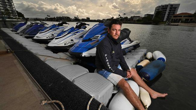 ‘It’s a nightmare for the business, our staff and their families,’ says Gold Coast Watersports co-owner Ky Parker. Picture: Lyndon Mechielsen